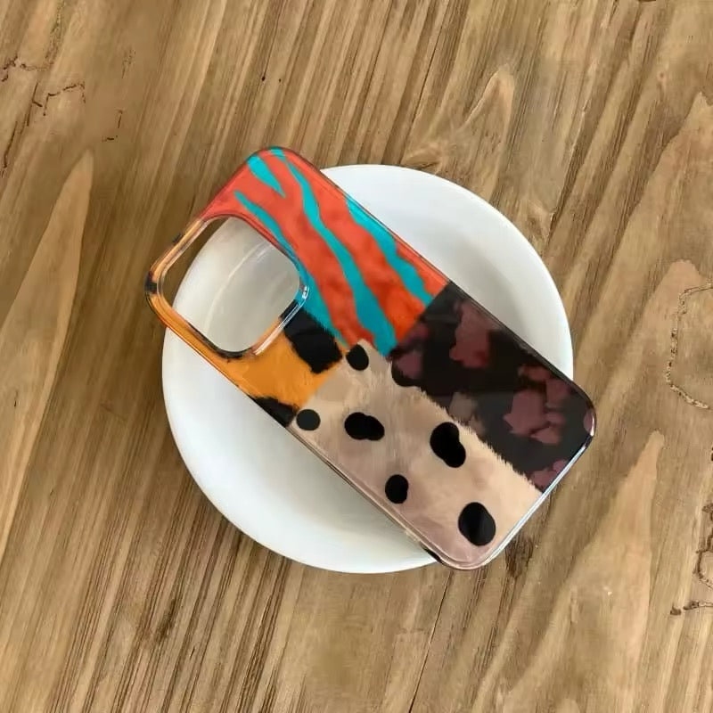 Stylish and durable leopard print iPhone shell