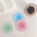 Modern acrylic coasters in vibrant colors