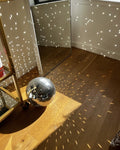 Retro 70s mirror disco ball for ambiance decor