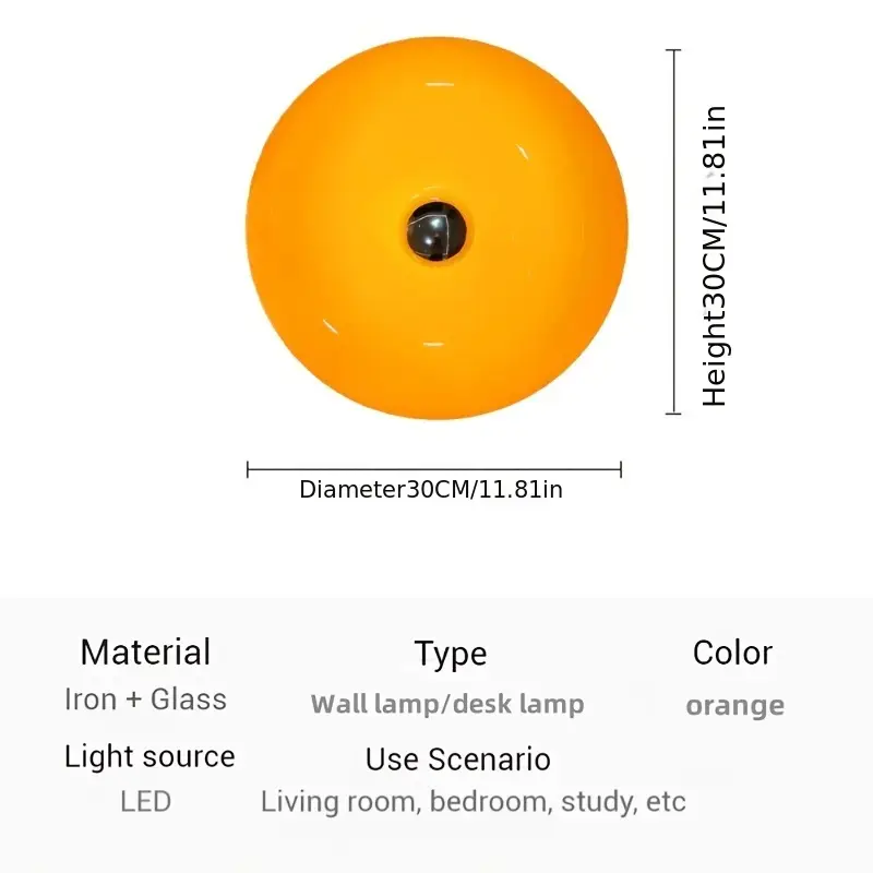 Donut-shaped Bauhaus lamp with adjustable brightness