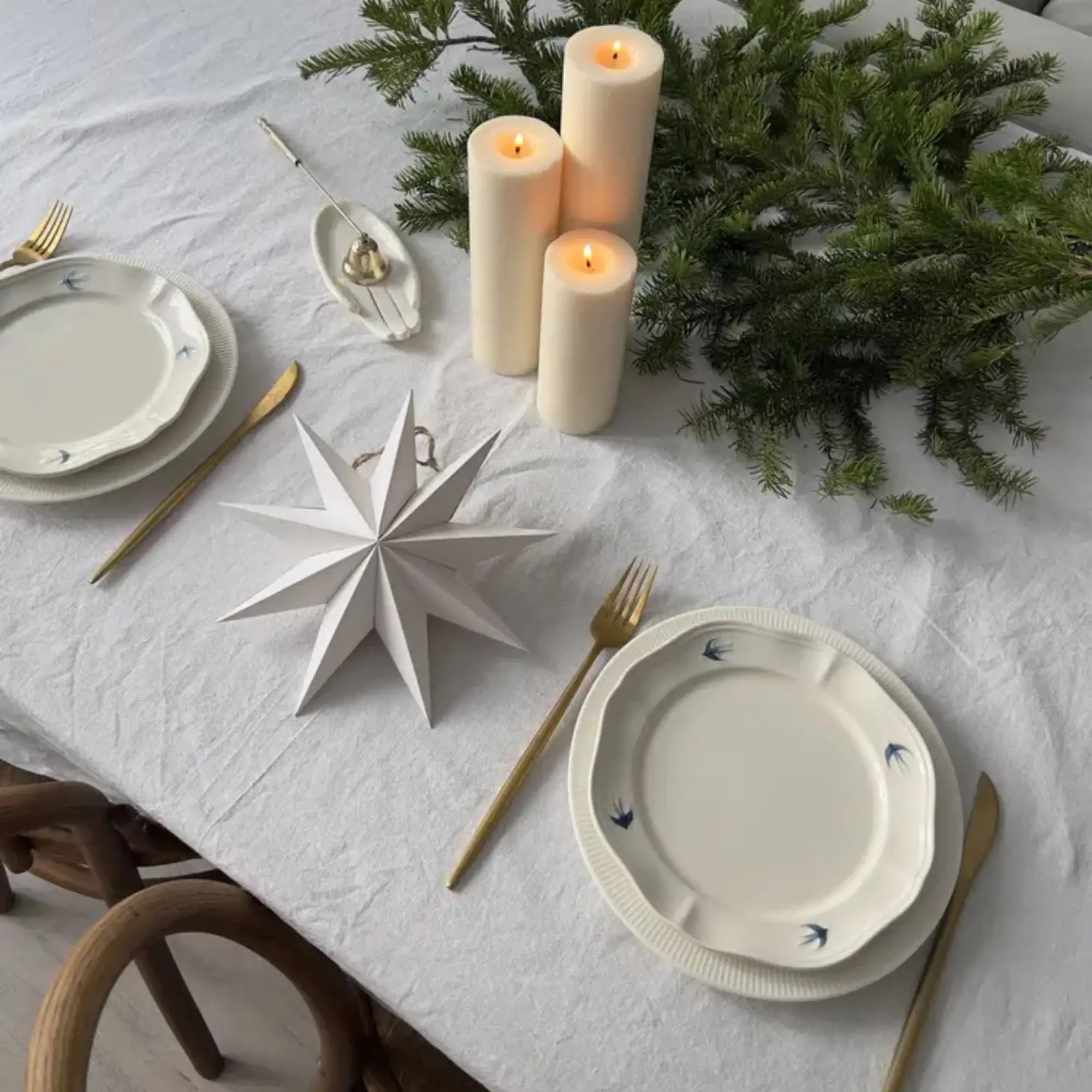 Elegant Japanese ceramic plate with relief details