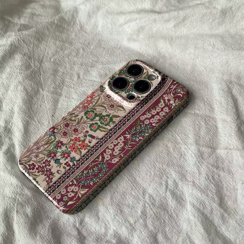 Back view displaying the retro flower design, emphasizing the cottagecore aesthetic.