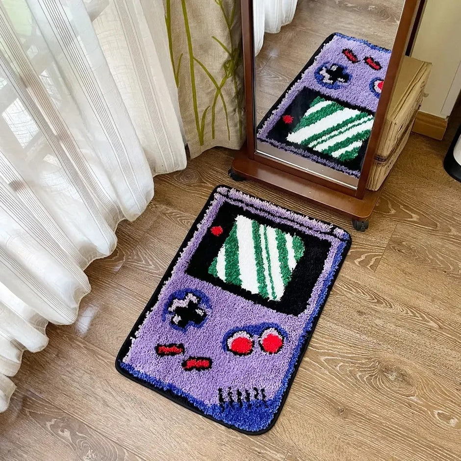 Retro Game Tufted Rug – Game Rug for Gamer Room Decor – The Feelz