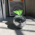 Disco apple with mirror ball style for Christmas decor