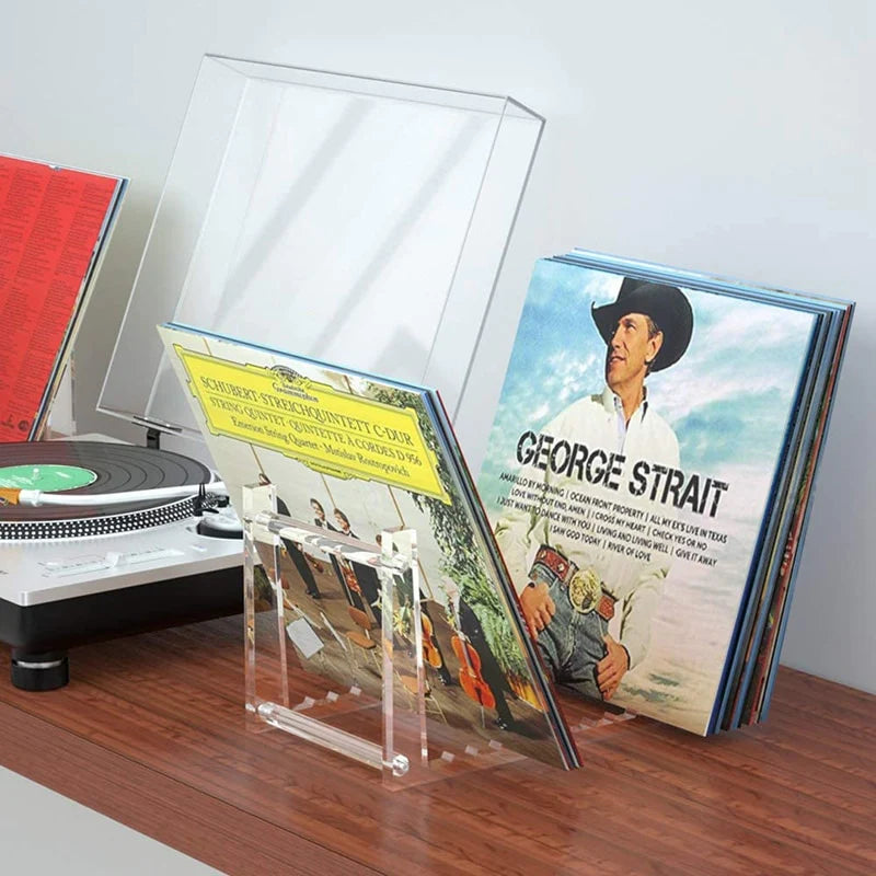 Clear acrylic LP holder for vinyl records