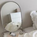 Stainless steel bathroom standing mirror