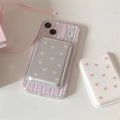 Cute coquette magnetic card holder for iPhone & Samsung