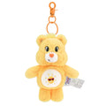 Miniature rainbow bear plush pendant with keyring