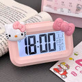 Aesthetic Hello Kitty alarm clock for dormitory use