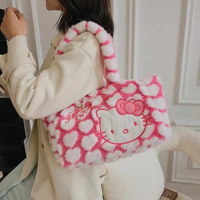 Cute Kawaii Plush Handbag for Girls and Anime Fans