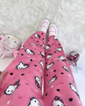 Hello Kitty pajama pants with kawaii design for girls