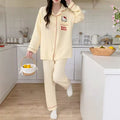 Women’s cotton Hello Kitty pajama set with long sleeves