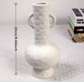 Scandinavian style white ceramic vase for tables