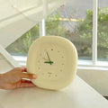 Creamy wall clock for cute living room style