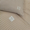 Gingham duvet cover for bedroom decor