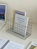 Sleek polished iron rack for home office organization