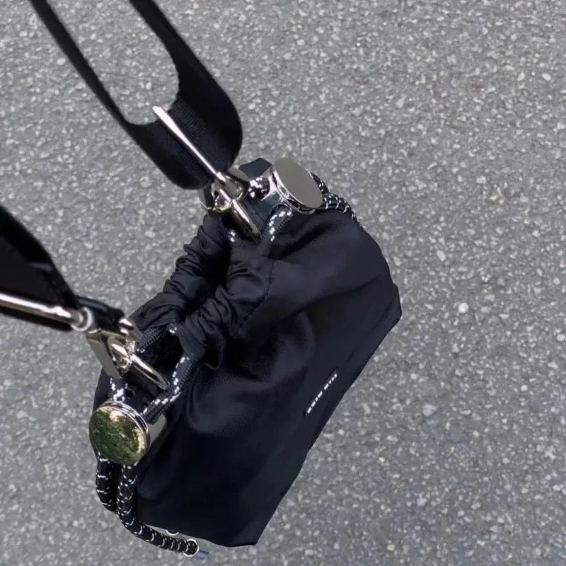 Black aesthetic bag for alternative fashion lovers