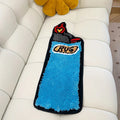 Girly Tufted Rug for Bedroom with Blue Design