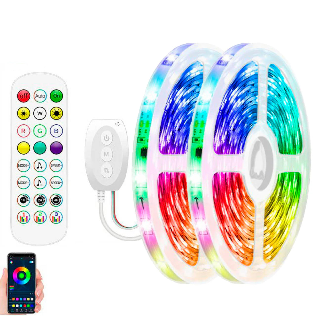 Smart WiFi LED strip lights for room ambiance