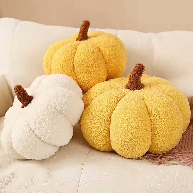 Soft Bedroom Decor – Plush Pumpkin Pillow