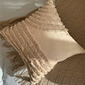 Boho pillow cover with tassels, an ideal accent for bohemian home decor