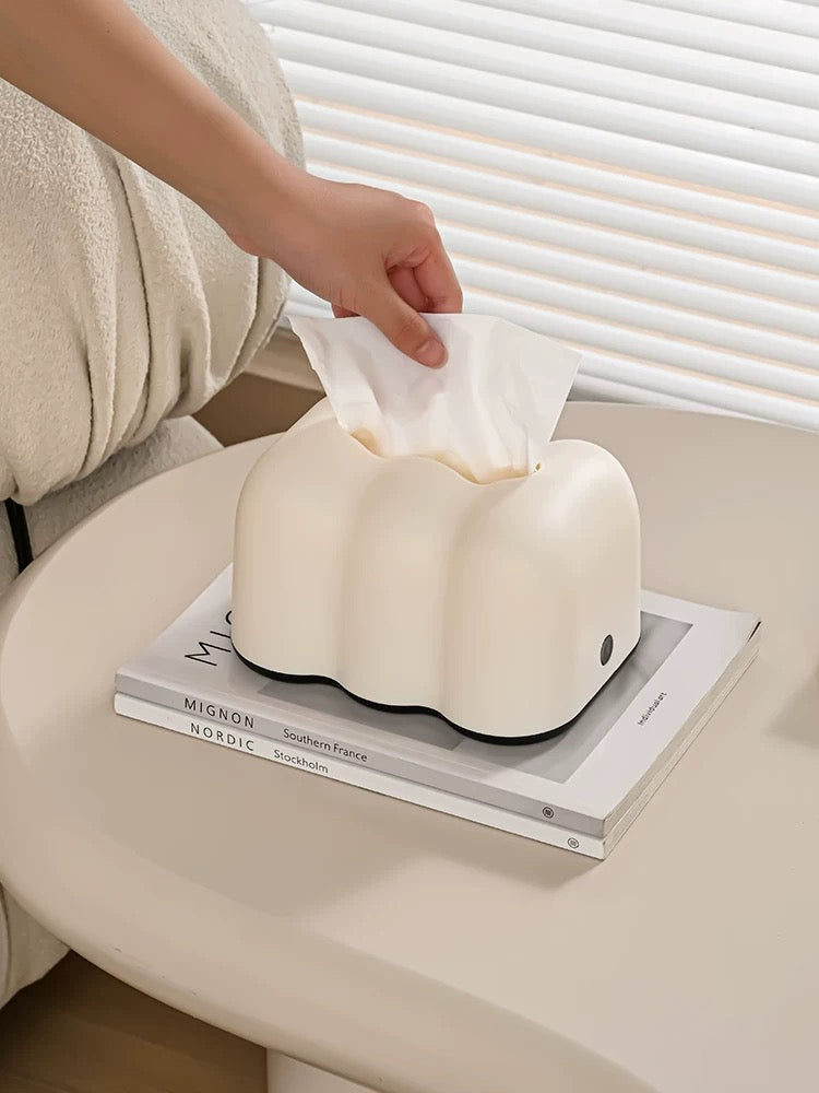 Soft cloud tissue box cover for home and office