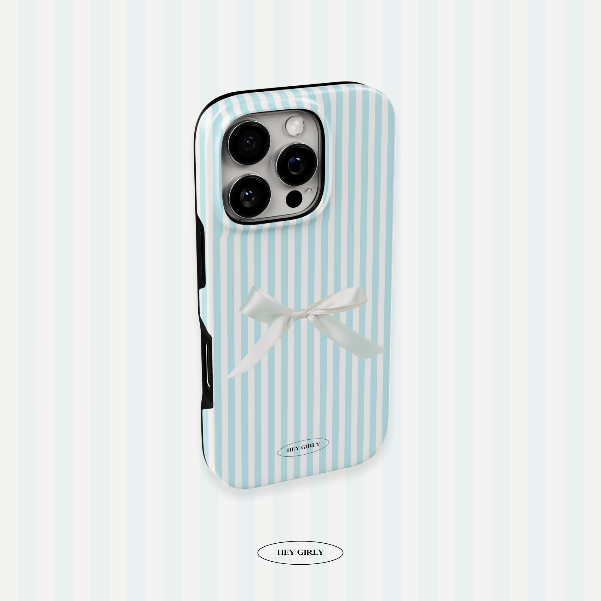 Aesthetic pastel phone case in clean girl style