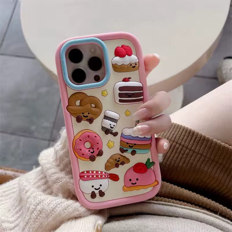 Cute pastel silicone phone cover for soft girl TikTok vibes

