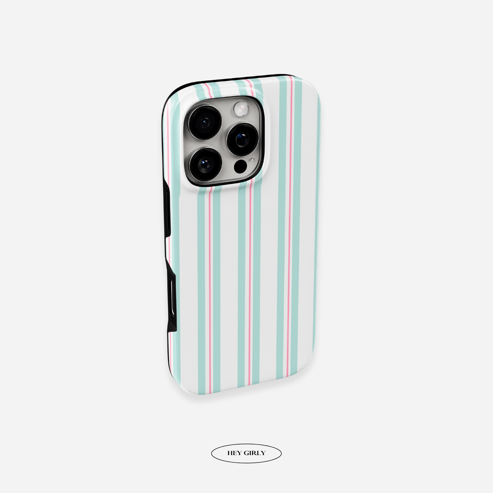 Green & Pink Striped iPhone Case Green & Pink Striped iPhone Case