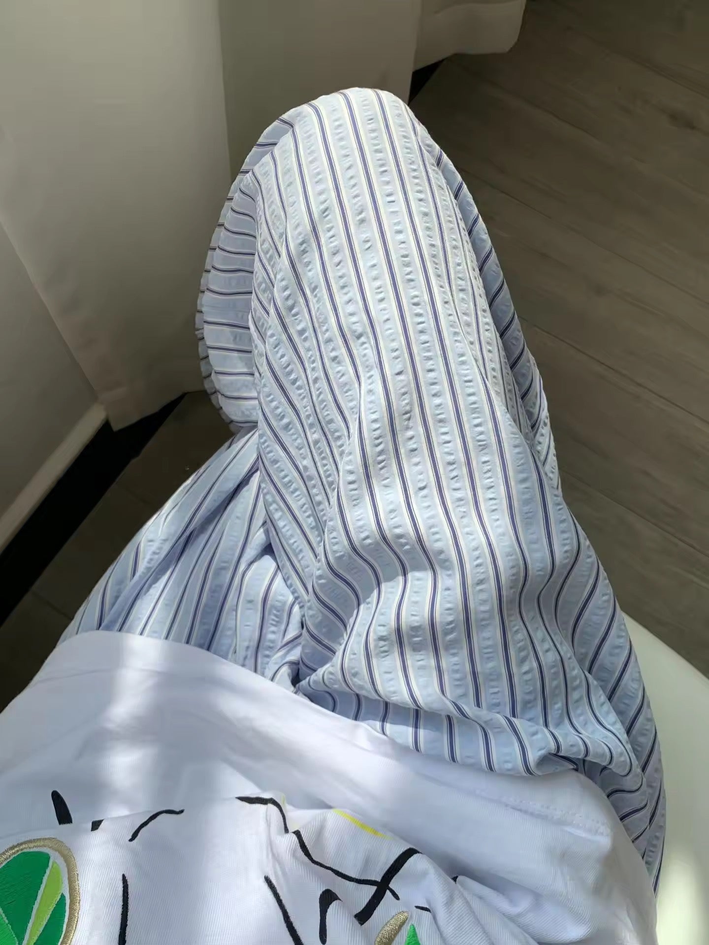 Soft girl aesthetic striped pajama pants with a comfy drawstring waist