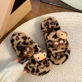 Sanrio cartoon slippers with leopard pattern