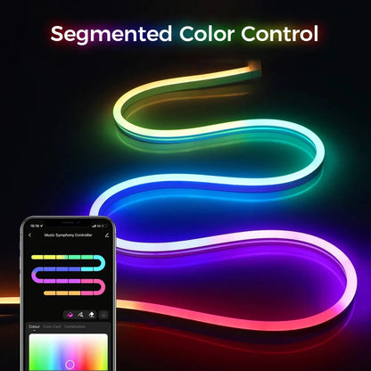 Squiggle neon rope LED lights, adding a playful touch to your dopamine decor.