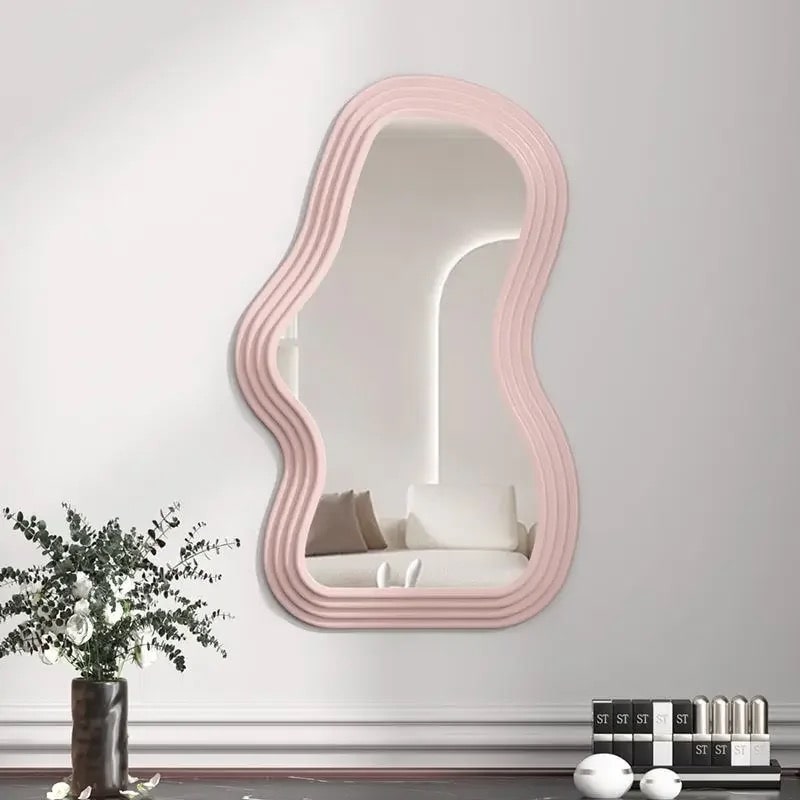 French-Inspired Wavy Wall Hanging Mirror