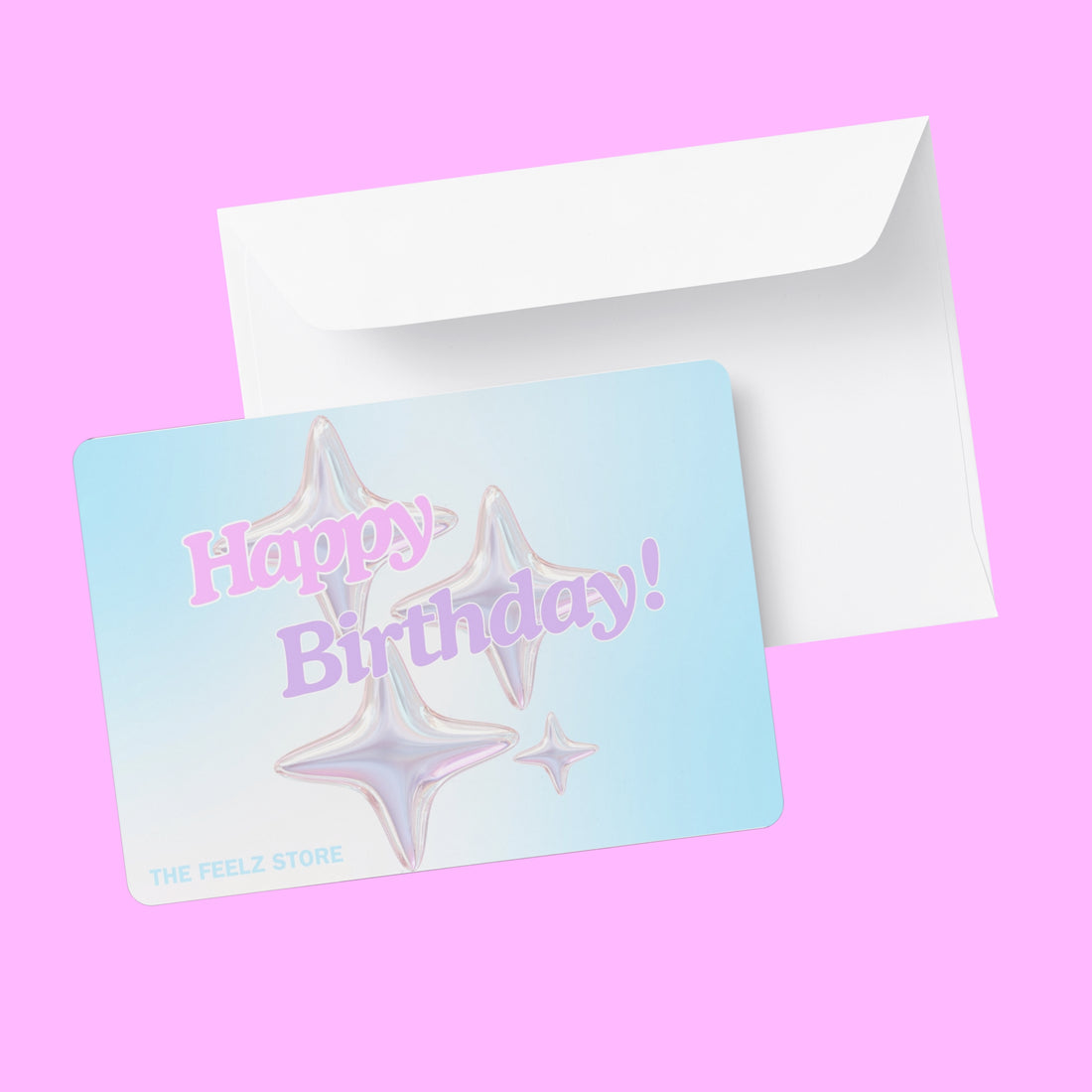 Stars Happy Birthday Gift Card for aesthetic room decor