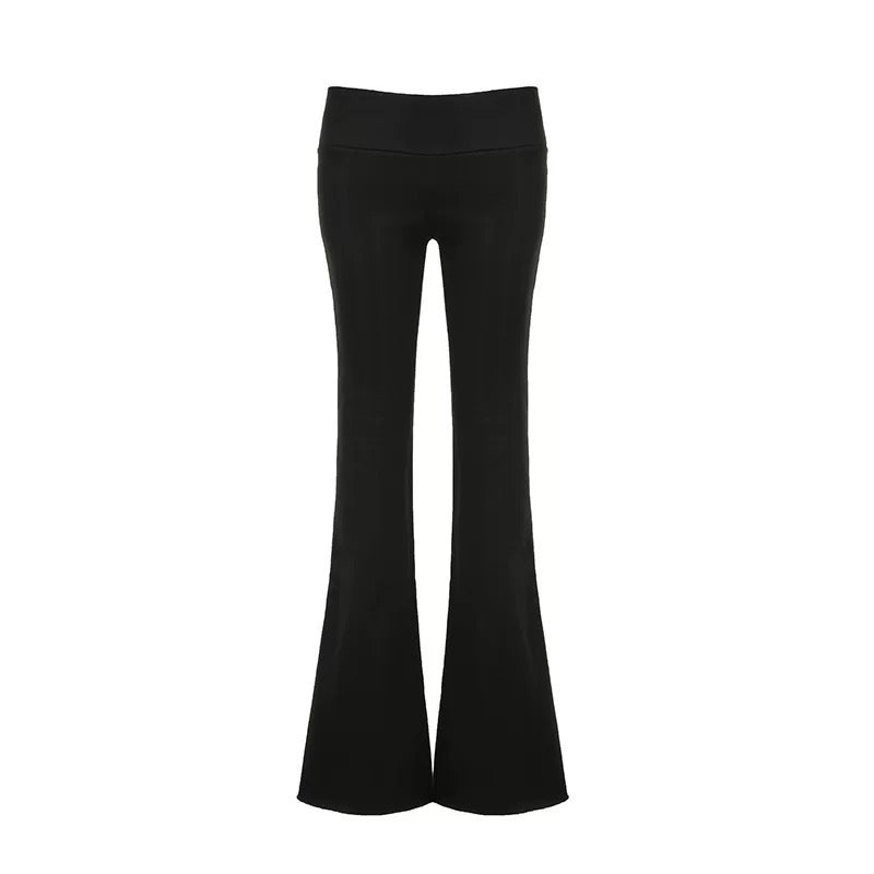 Comfortable and stretchy flared pants designed for daily wear