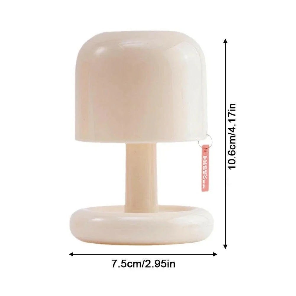 Mushroom-shaped LED sunset lamp for a cozy ambiance