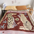 Tiger Woven Blanket for Safari Wall Art