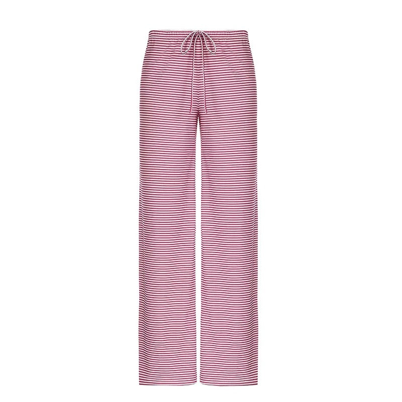 Trendy baggy stripe pants for streetwear outfits