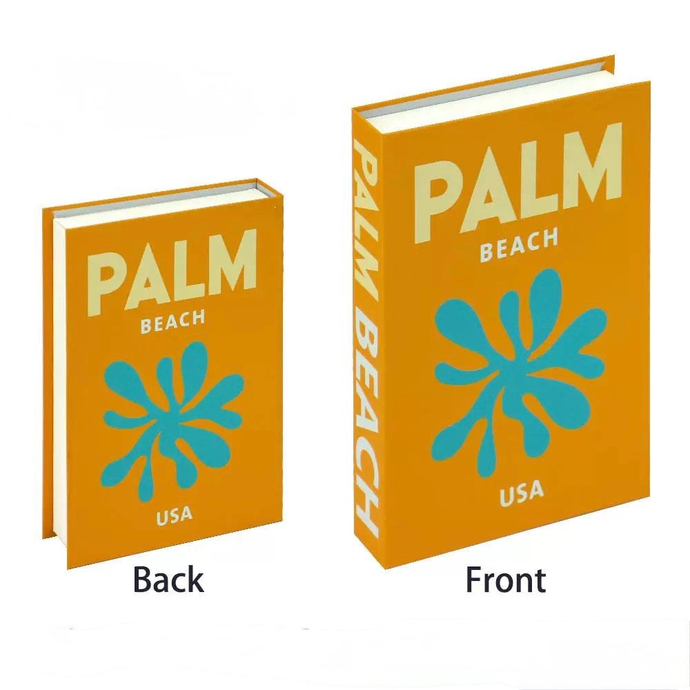 Ibiza Bohemia book box standing upright for bold shelf styling.