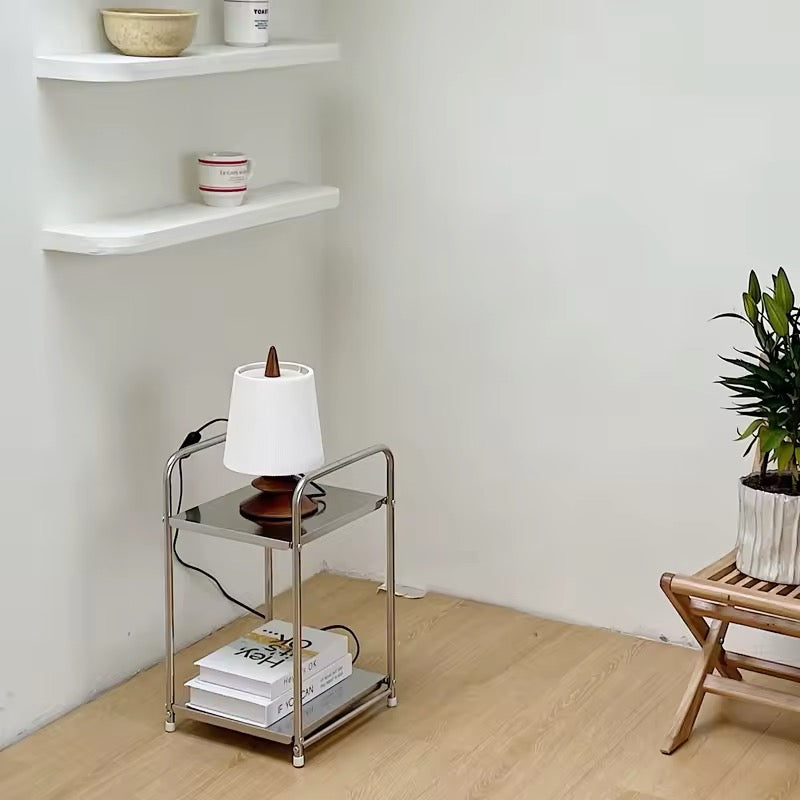 Retro Stainless Steel Side Table – Nordic Minimalist Decor – The Feelz