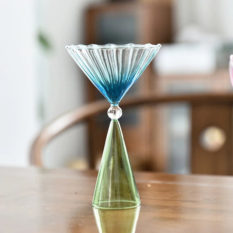 Chic bohemian cocktail glass set for weddings and special occasion