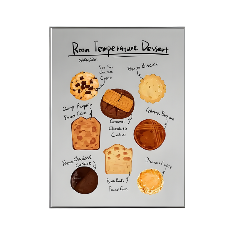 Dessert Printed Mirror Wall Art