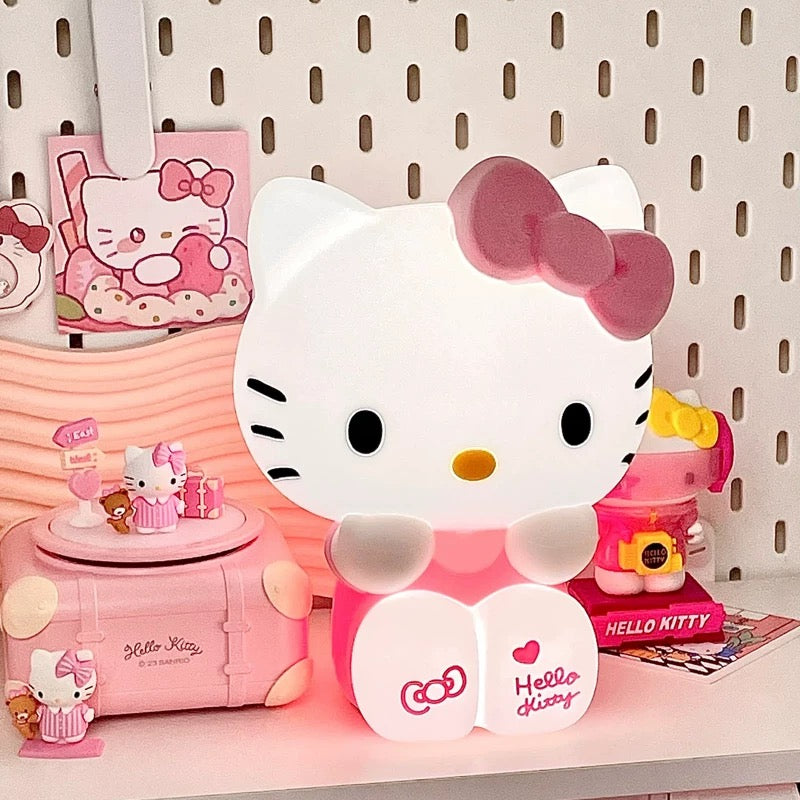 Kawaii Hello Kitty bedside lamp with 3-color ambiance