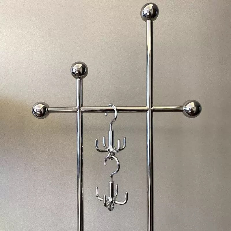 Silver Rotating Clothes Hook – Multifunctional Organizer