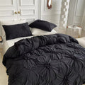 Retro Style Coquette Bedding Set with Pinch Pleats for Queen Bed