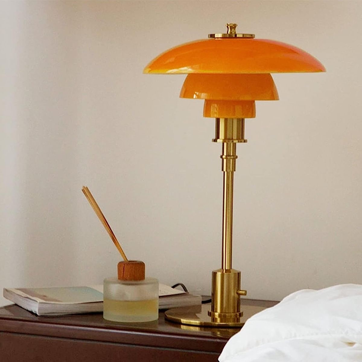 Bauhaus Orange Lamp