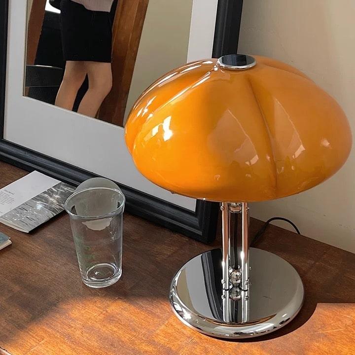 Vintage Orange Desk Lamp with Atmosphere Lighting