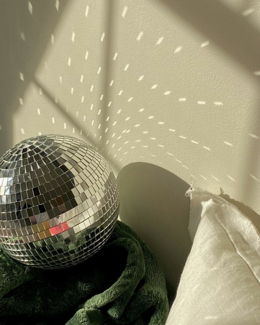 Groovy mirror ball decor for weddings and events