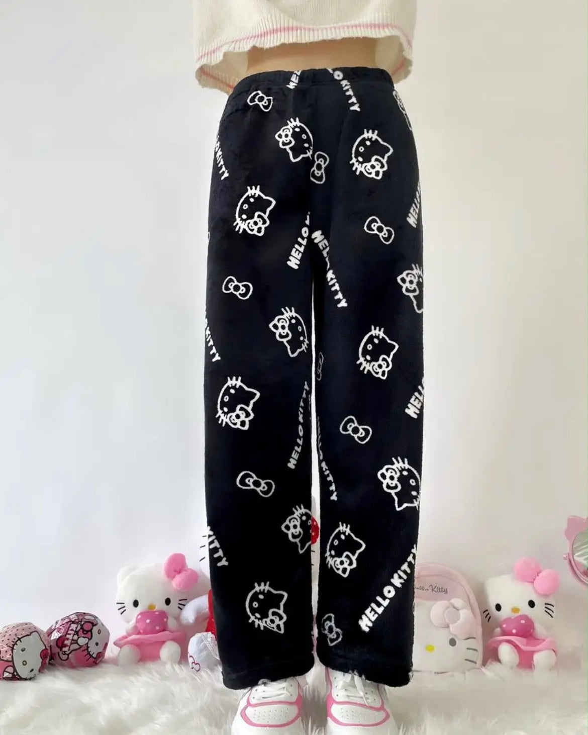 Hello Kitty pink pajama pants for comfortable nights