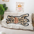 Woven tiger tapestry for safari-inspired wall decor